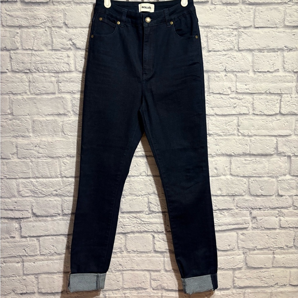 Rolla's Dark Blue Women’s High-Rise Ankle Jeans Size 27
